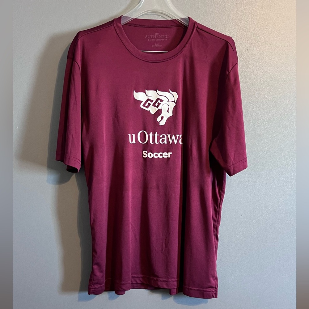 uOttawa Soccer Burgundy T-Shirt